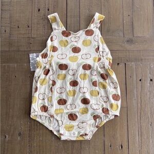 Kate Quinn golden apple bamboo romper nwt